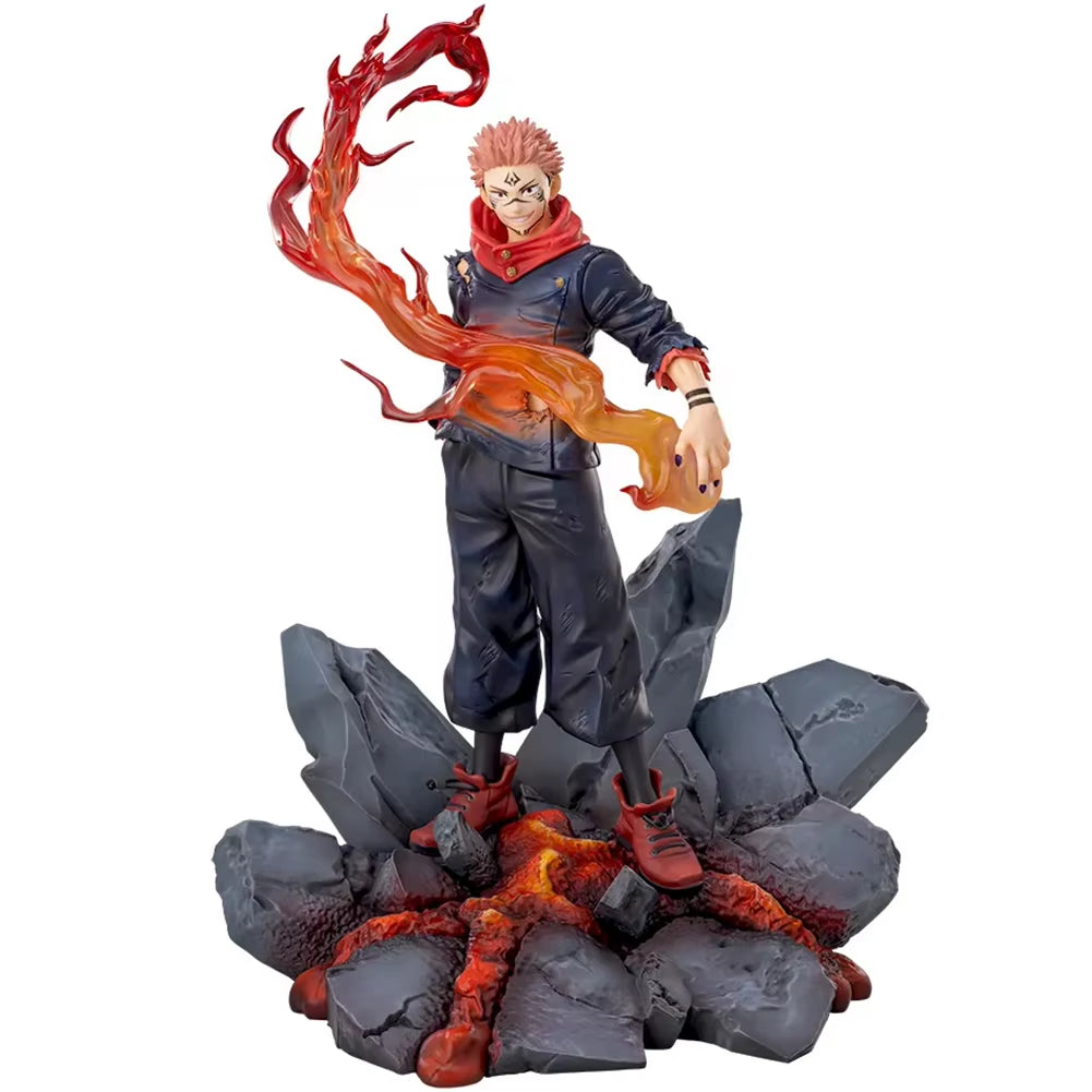 23CM Anime JJK Itadori Yuji Ryomen Sukuna Figure Cursed Soul Type Standing Special Effects Version Action Figures Model Toy Gift
