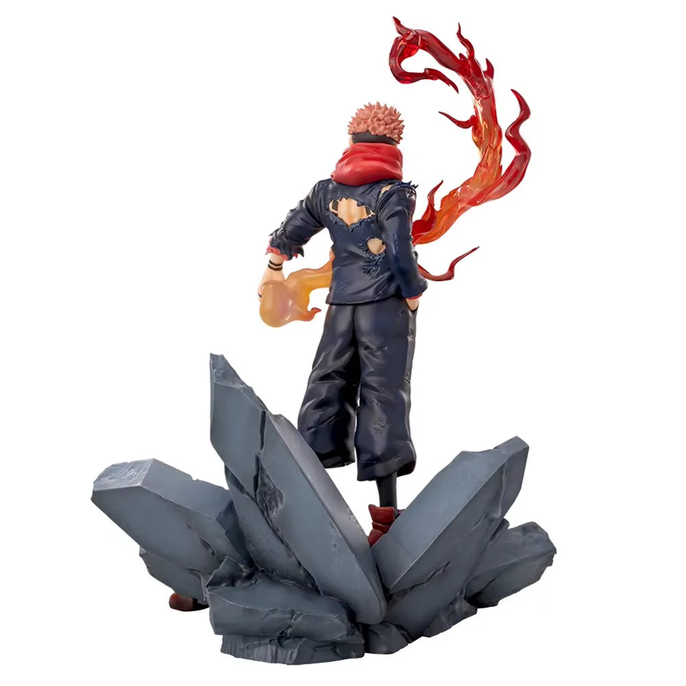 23CM Anime JJK Itadori Yuji Ryomen Sukuna Figure Cursed Soul Type Standing Special Effects Version Action Figures Model Toy Gift