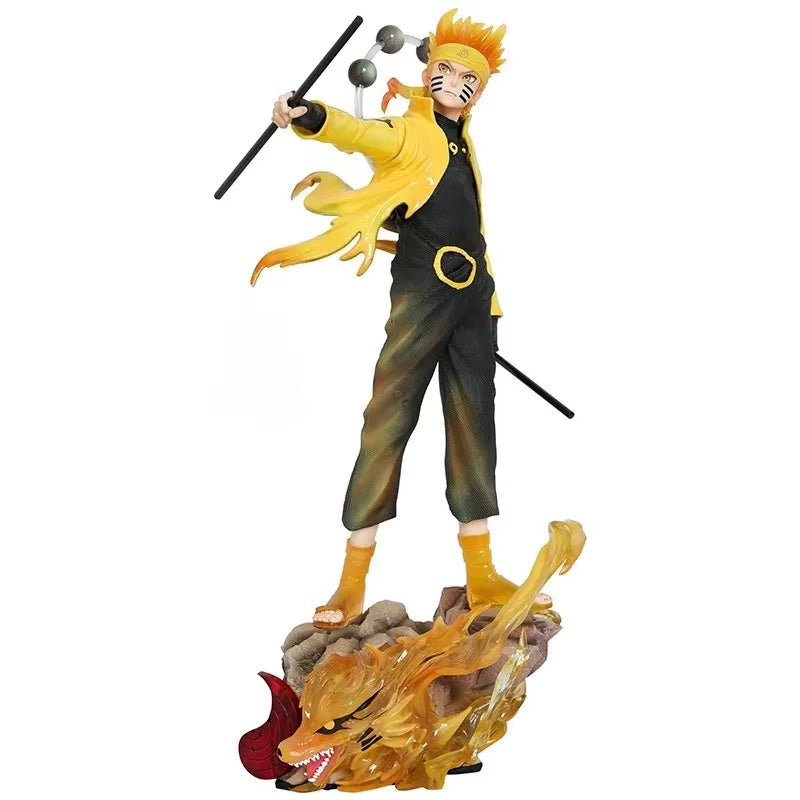 30Cm Naruto Shippuden Figurine Naruto Uzumaki Uchiha Sasuke Japanese Anime PVC Action Figure Toy Statue Collection Model Doll