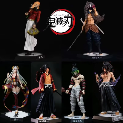Anime Action Figure Demon Slayer Figures Demon Slayer Kimetsu No Yaiba Daki Kokushibo Inosuke Figure Model Toys Gifts for Boys