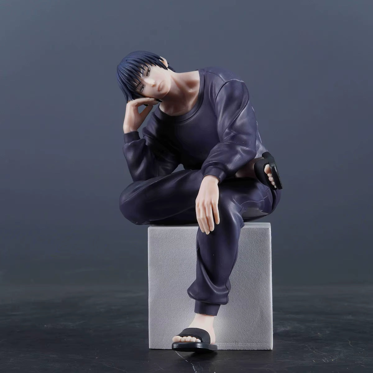 Anime JJK Figures Toji Fushiguro Sitting Pose Model Action Figure Toy Gift Peripheral Collection Home Decor Fushiguro Toji Doll