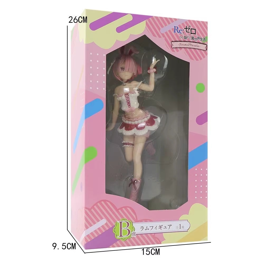 21CM Twin Sisters Anime Figure Rem Cute Figures Figurine Collectible Dolls Toys Decoration Box-Packed Christmas Present