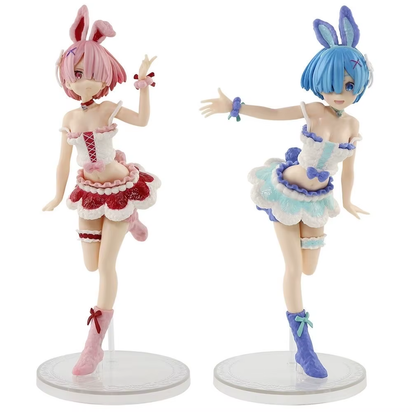 21CM Twin Sisters Anime Figure Rem Cute Figures Figurine Collectible Dolls Toys Decoration Box-Packed Christmas Present