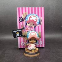 9Cm One Piece Figure Anime Chopper with Flag Action Figurine Doll Model Toys PVC Statue Collection Car Decoration Children Gifts