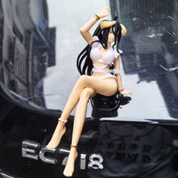 Overlord Figures Albedo Anime Figure Sexy Girl Swimsuit Sitting Figurine Model Pvc Statue Doll Collection Decoration Toys Gifts