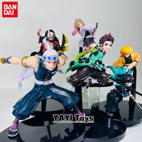 Hot Anime Demon Slayer Figure Tanjirou Agatsuma Zenitsu Kyoujurou Anime Model Action Figure PVC Collection Toy for Kids Gift