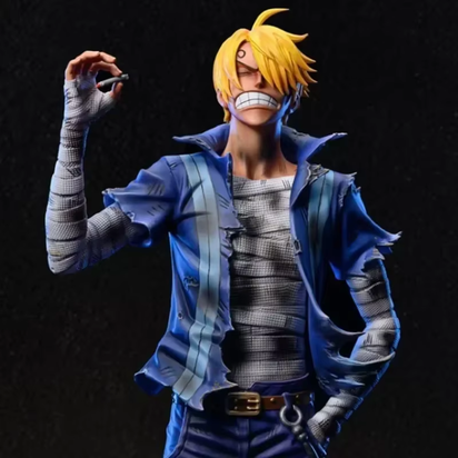 30Cm One Piece Anime Action Figure Roronoa Zoro Vinsmoke Sanji Stand Posture Pvc Statue Figurine Model Collection Boy Toy Gifts