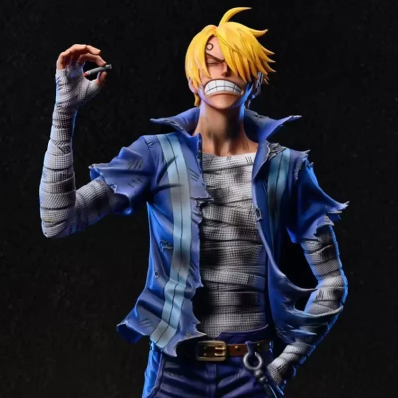 30Cm One Piece Anime Action Figure Roronoa Zoro Vinsmoke Sanji Stand Posture Pvc Statue Figurine Model Collection Boy Toy Gifts