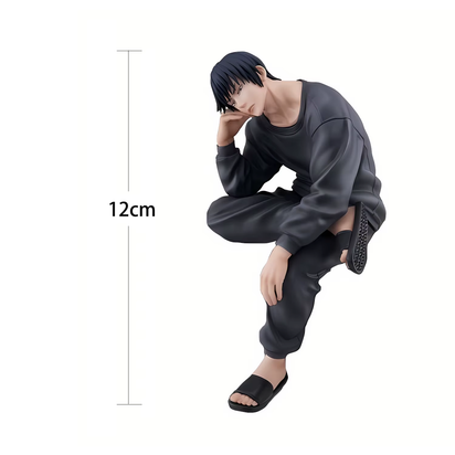 Anime JJK Figures Toji Fushiguro Sitting Pose Model Action Figure Toy Gift Peripheral Collection Home Decor Fushiguro Toji Doll