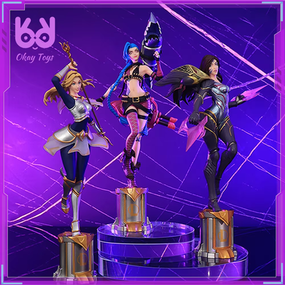 22Cm League of Legends Anime Figurine Luxanna Crownguard Lux Kaisa Jinx Action Figure Tiktok Hot Birthday Gift Customized