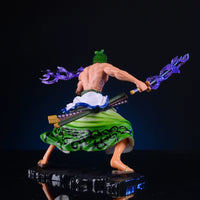 New 20Cm One Piece Anime Figure GK Roronoa Zoro Action Figure PVC Collection Cartoon Model Doll Gift Toys Decoration