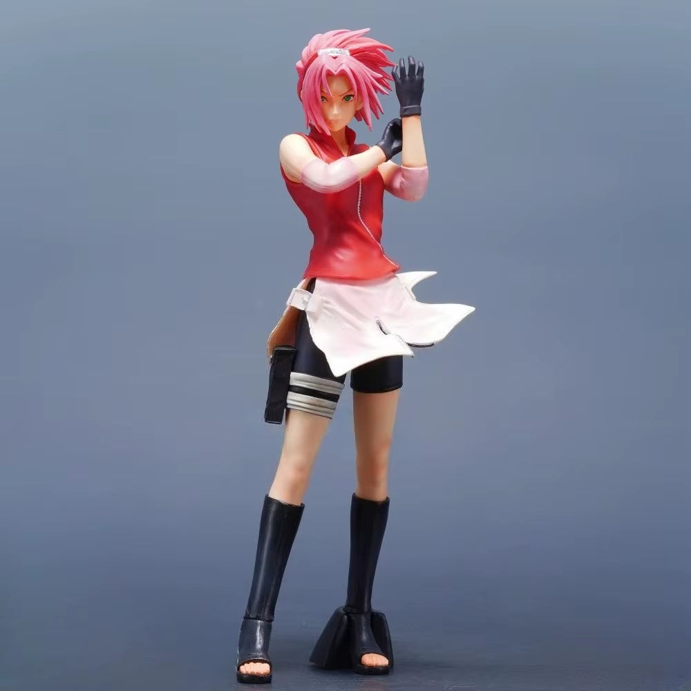 27.5Cm/10.83In Anime NARUTO Figure Haruno Sakura Action Figures Pvc Statue Desktop Ornamen Collection Model Toys Gifts