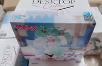 In Stock Original Taito Hatsune Miku Desktop Cute Action Figure 13Cm Neko T-Shirt Ver. Anime Figurine Kawaii Girl Model Toy Gift
