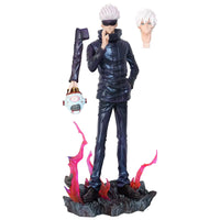 33Cm Jujutsu Kaisen Anime Figures Satoru Gojo 2 Heads 2 Arms Action Figurine Pvc Model Statue Collection Decoration Toys Gift