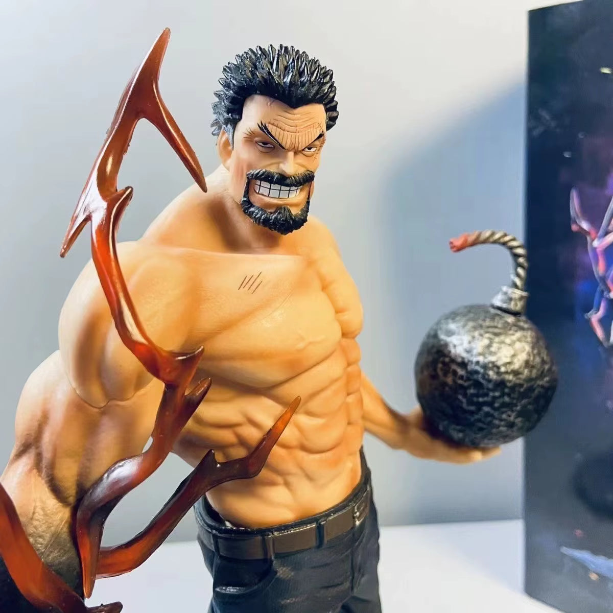 26Cm One Piece Anime Figures Monkey D Garp Standing Posture Sculpture Scene Doll Pvc Model Statue Ornament Collection Toys Gifts