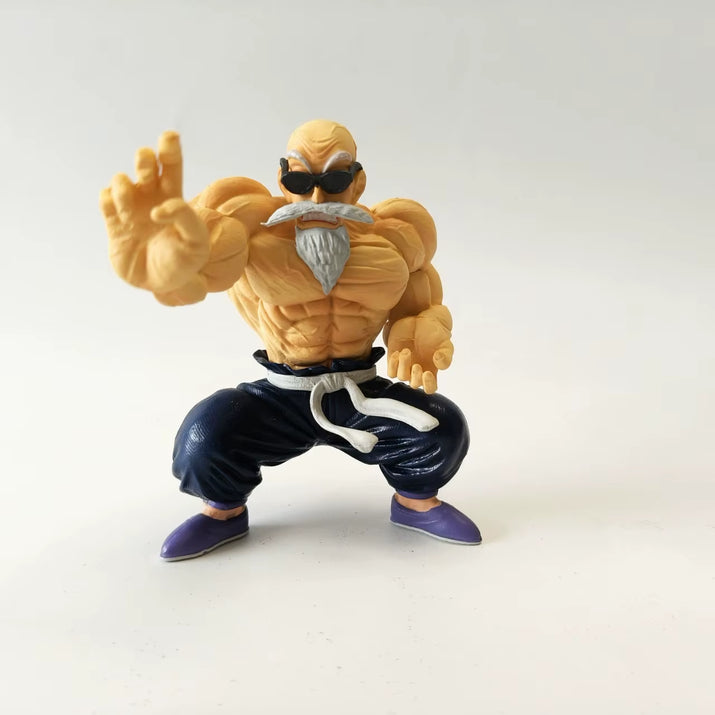 9Cm Anime Dragon Ball Mini Figure Goku Kame Sennin Figurine Muscle Master Roshi PVC Action Figure Model Children Dolls Gift Toys