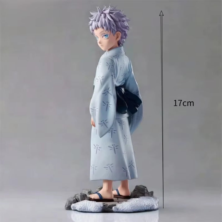 Anime Figurine Jujutsu Kaisen Satoru Gojo Q Version Action Doll Cute Anime Desktop Ornament PVC Model Statue Collection Toy Gift