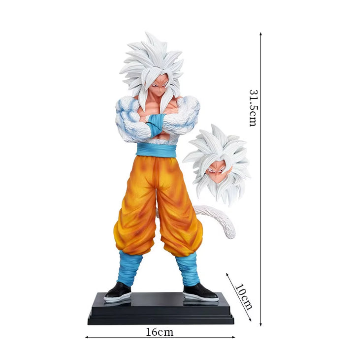 32Cm Anime Figurine Dragon Ball Z Figure Super Saiyan 5 Son Goku Action Statue PVC Model Desktop Ornament Collection Toys Gifts