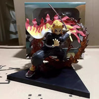 20CM Demo Slaye Anime Figure Inflammation Hashira Rengoku Kyoujurou Adult Action Figure Collect Ornaments Model Doll Gift Toys