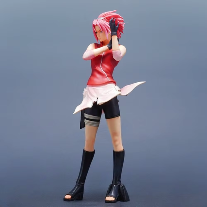 27.5Cm/10.83In Anime NARUTO Figure Haruno Sakura Action Figures Pvc Statue Desktop Ornamen Collection Model Toys Gifts