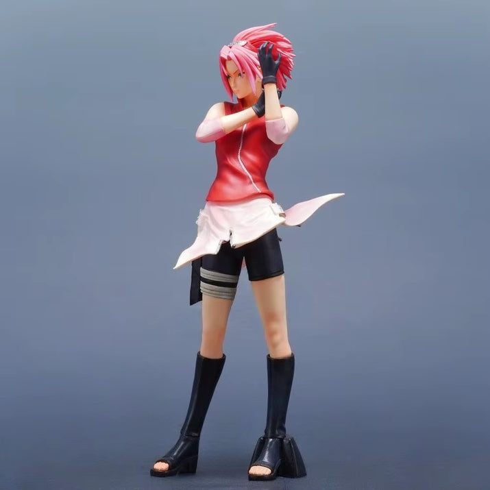27.5Cm/10.83In Anime NARUTO Figure Haruno Sakura Action Figures Pvc Statue Desktop Ornamen Collection Model Toys Gifts