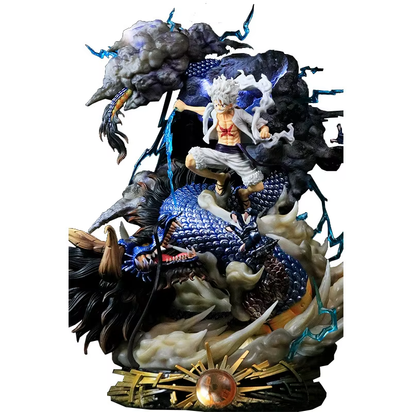 23Cm One Piece Figures Luffy Vs Kaidou Anime Figures Nika Luffy Gear 5 Figurine Pvc Model Statue Doll Collection Toys Gift