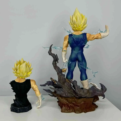 Dragon Ball Z Figure Majin Vegeta Anime Figurine 22Cm PVC Action Figures Decoration Collection Model Toys Kids Christmas Gifts