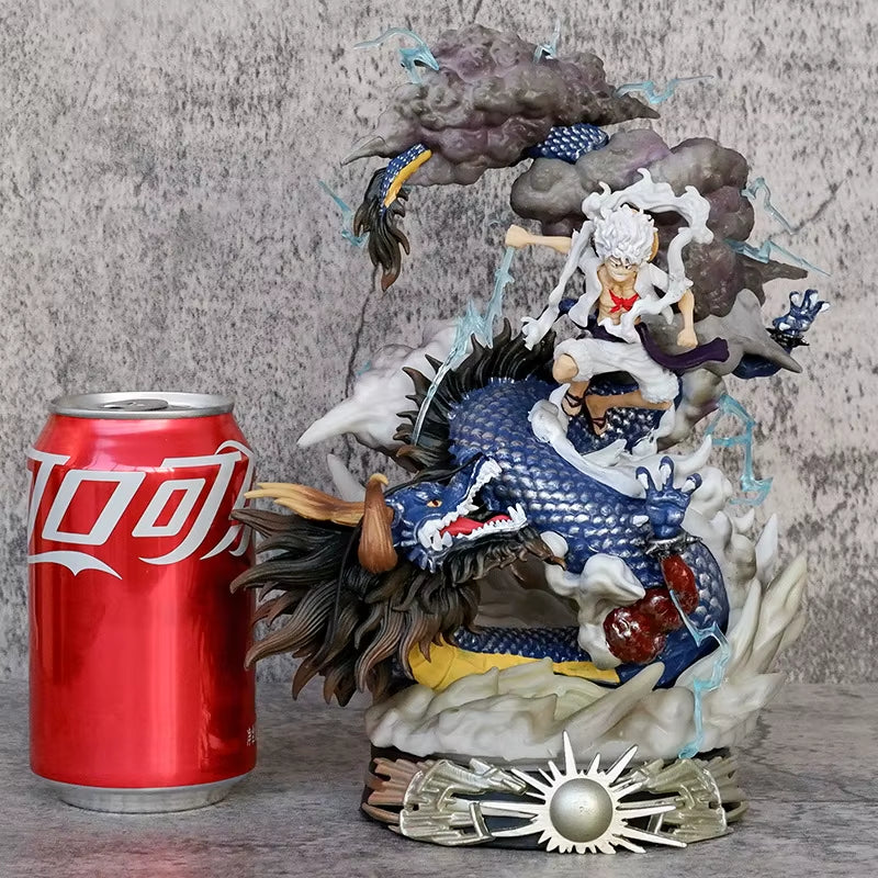 23Cm One Piece Figures Luffy Vs Kaidou Anime Figures Nika Luffy Gear 5 Figurine Pvc Model Statue Doll Collection Toys Gift