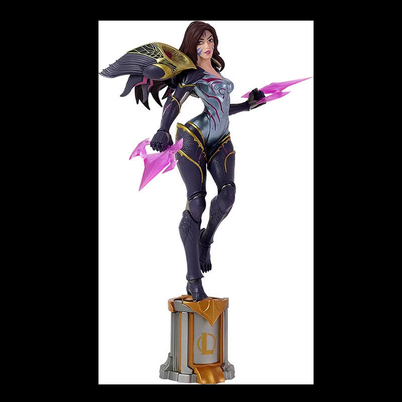 22Cm League of Legends Anime Figurine Luxanna Crownguard Lux Kaisa Jinx Action Figure Tiktok Hot Birthday Gift Customized
