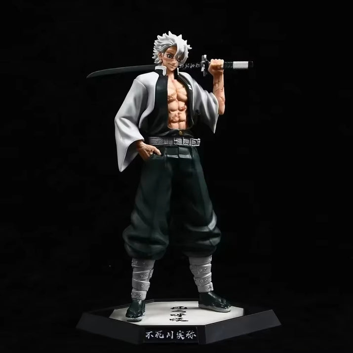 30Cm Demon Slayer Figures Hantengu Anime Figure Himejima Gyoumei Figurine Kimetsu No Yaiba Tomiokagiyuu Statue Gk Pvc Toys Gift