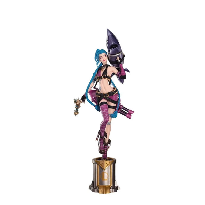 22Cm League of Legends Anime Figurine Luxanna Crownguard Lux Kaisa Jinx Action Figure Tiktok Hot Birthday Gift Customized