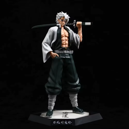 32CM Anime Demon Slayer Kimetsu No Yaiba Figure Kokushibo PVC Action Figures GK Statue Model Doll Toys for Children Gifts