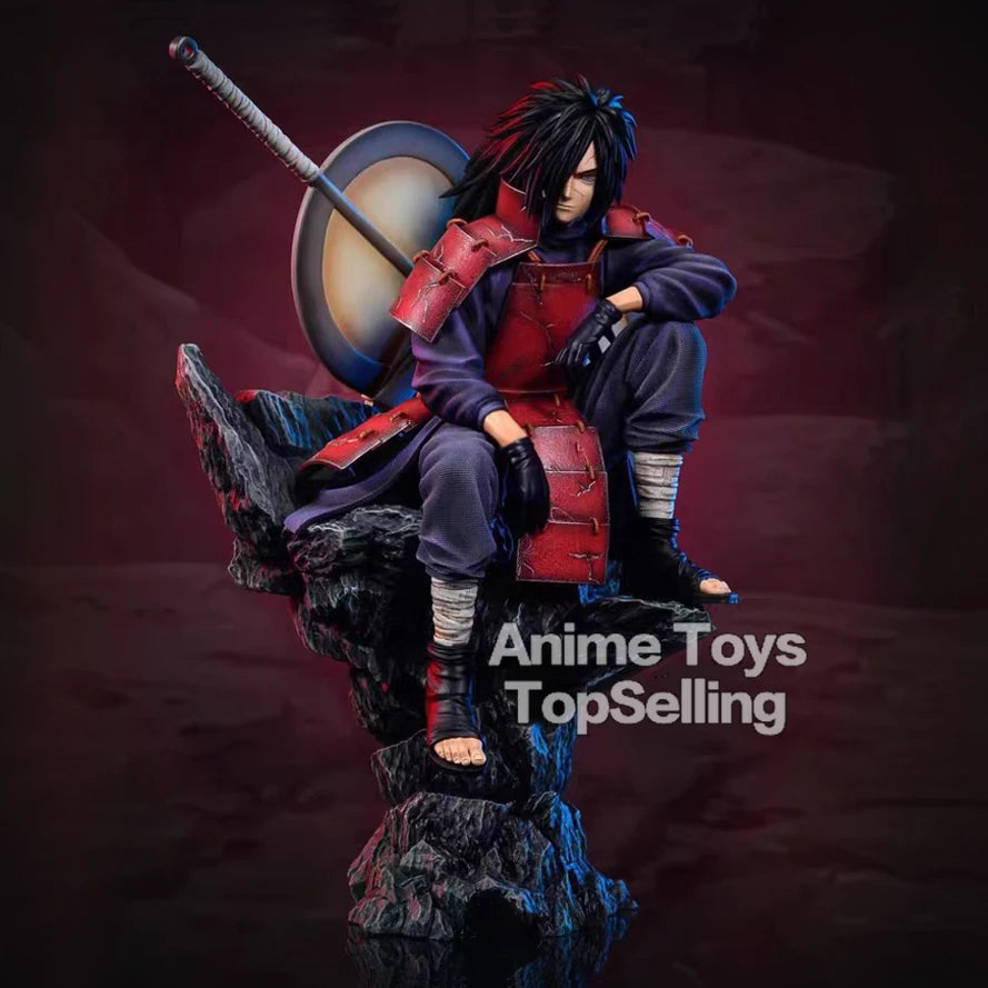 Naruto 30Cm/11.81In Anime Figures Naruto Uchiha Madara Figure PVC Statue Collection Model Toy Gifts