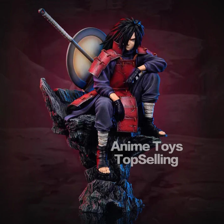 Naruto 30Cm/11.81In Anime Figures Naruto Uchiha Madara Figure PVC Statue Collection Model Toy Gifts