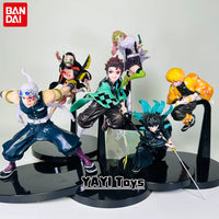 Hot Anime Demon Slayer Figure Tanjirou Agatsuma Zenitsu Kyoujurou Anime Model Action Figure PVC Collection Toy for Kids Gift