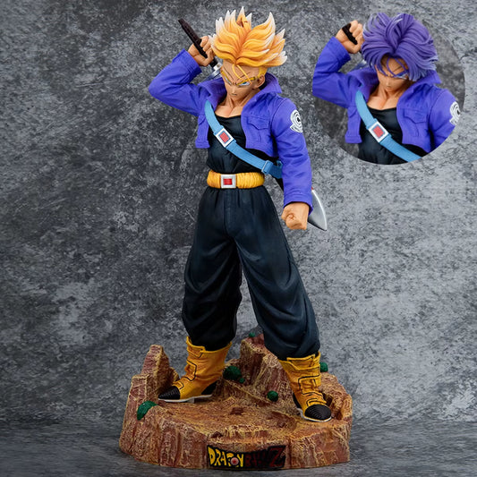 23CM Dragon Ball Z Anime Figurine Trunks Figure Super Saiyan Trunks Pvc Model Statue Doll Collection Decoration Toys Gift
