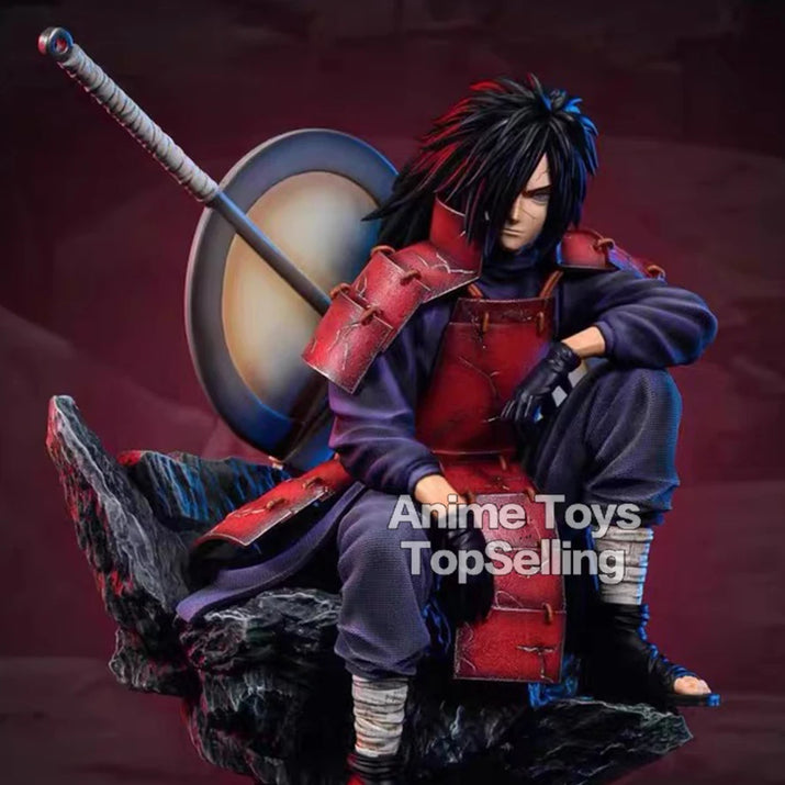 Naruto 30Cm/11.81In Anime Figures Naruto Uchiha Madara Figure PVC Statue Collection Model Toy Gifts