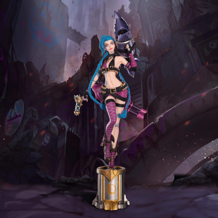 22Cm League of Legends Anime Figurine Luxanna Crownguard Lux Kaisa Jinx Action Figure Tiktok Hot Birthday Gift Customized