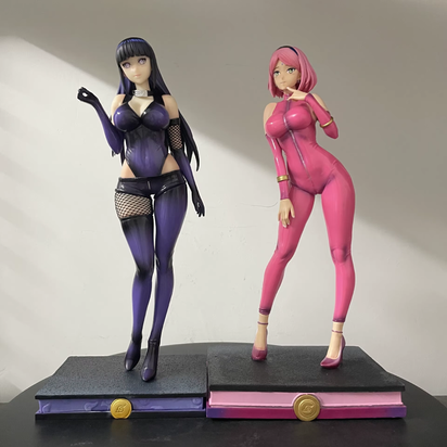 Anime Naruto Hyuuga Hinata Figure 30CM Hyuuga Hinata Haruno Sakura Ver Gril Figure PVC Anime Statue Collection Model Toys Gifts