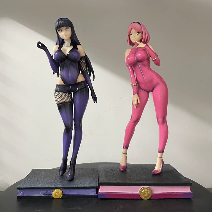 Anime Naruto Hyuuga Hinata Figure 30CM Hyuuga Hinata Haruno Sakura Ver Gril Figure PVC Anime Statue Collection Model Toys Gifts
