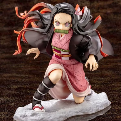 Kamado Nezuko Figurines Demon Slayer PVC Ornaments Anime Kimetsu No Yaiba Model Kits Toys Miniatures Garage Kits Action Figure