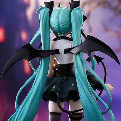 19Cm Little Devil Hatsune Anime Figurine Miku Xiaoyuan Bear Cute Action Model Pvc Toy Collection Desktop Accessories Gift