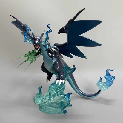 Pokemon Pika Charizard Action Figure Black Charizard Anime Figurine PVC Statue Model Doll Collection Decor Toy Kid Birthday Gift