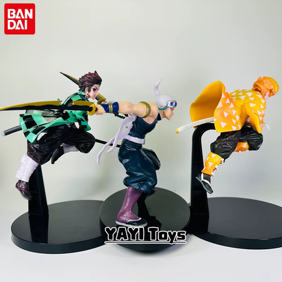 Hot Anime Demon Slayer Figure Tanjirou Agatsuma Zenitsu Kyoujurou Anime Model Action Figure PVC Collection Toy for Kids Gift