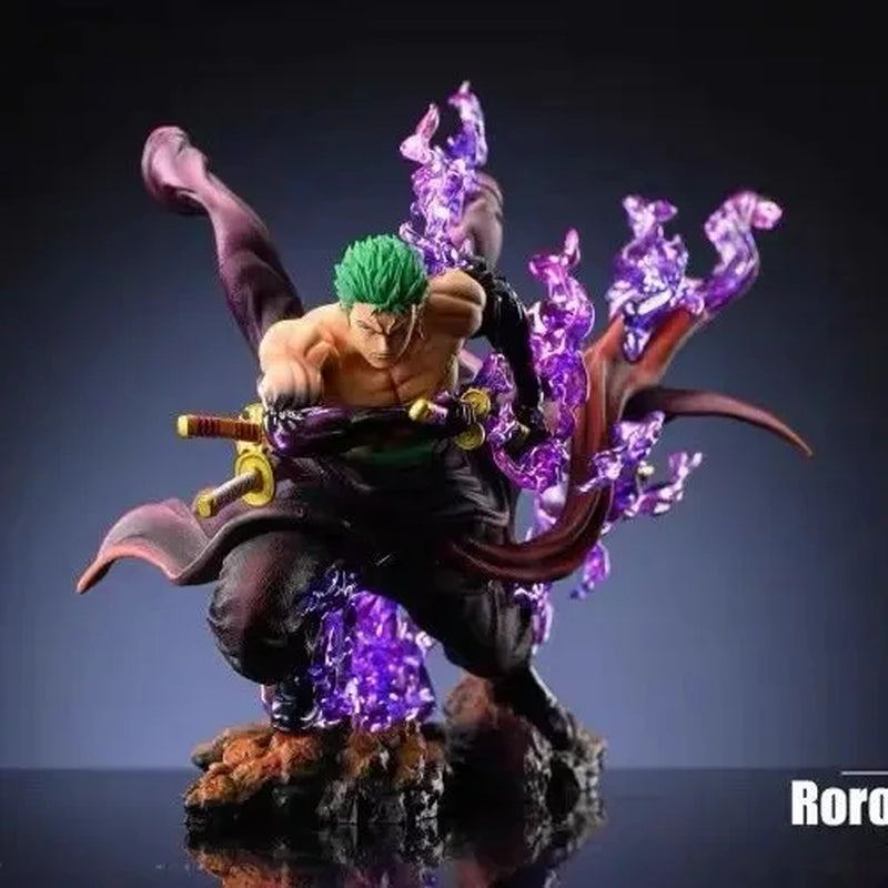 21Cm One Piece Anime Figure Roronoa Zoro Figurine Pvc Gk Statue Figurine Model Doll Collection Room Decora Desk Toys Gift