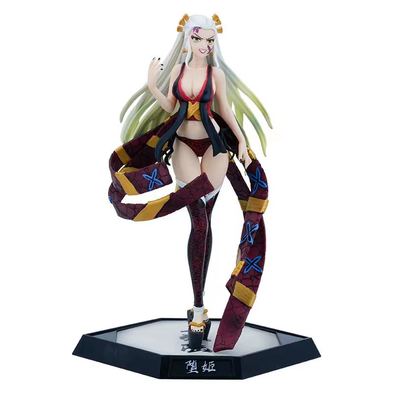 32CM Anime Demon Slayer Kimetsu No Yaiba Figure Kokushibo PVC Action Figures GK Statue Model Doll Toys for Children Gifts