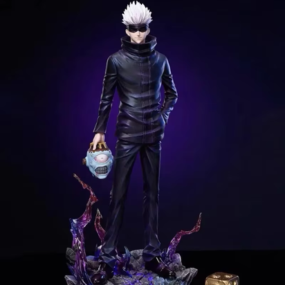 33Cm Jujutsu Kaisen Anime Figures Satoru Gojo 2 Heads 2 Arms Action Figurine Pvc Model Statue Collection Decoration Toys Gift