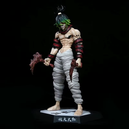 32CM Anime Demon Slayer Kimetsu No Yaiba Figure Kokushibo PVC Action Figures GK Statue Model Doll Toys for Children Gifts