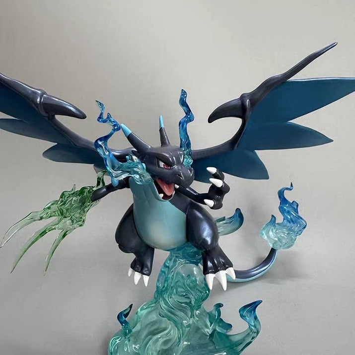 Pokemon Pika Charizard Action Figure Black Charizard Anime Figurine PVC Statue Model Doll Collection Decor Toy Kid Birthday Gift