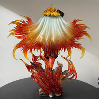 30Cm Anime Demon Slayer Rengoku Kyoujurou Combat Posture Action Figure PVC Model Statue Toys Desk Decor Collection Gifts Boxed